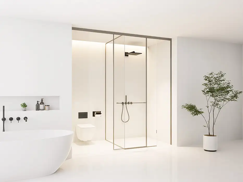 Cửa mở trượt đa vách, dáng chữ T