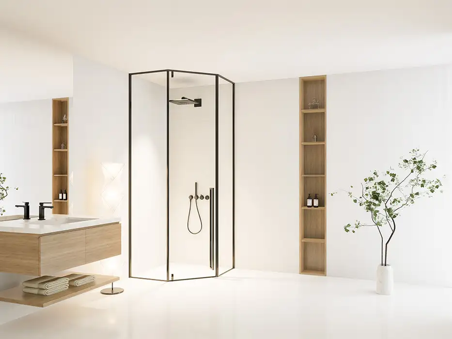 Cửa mở quay Pivot – Bản lề nổi