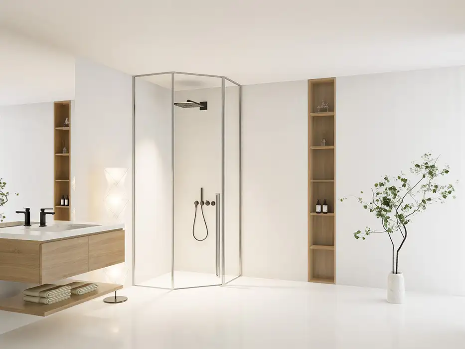 Cửa mở quay Pivot – Bản lề ẩn