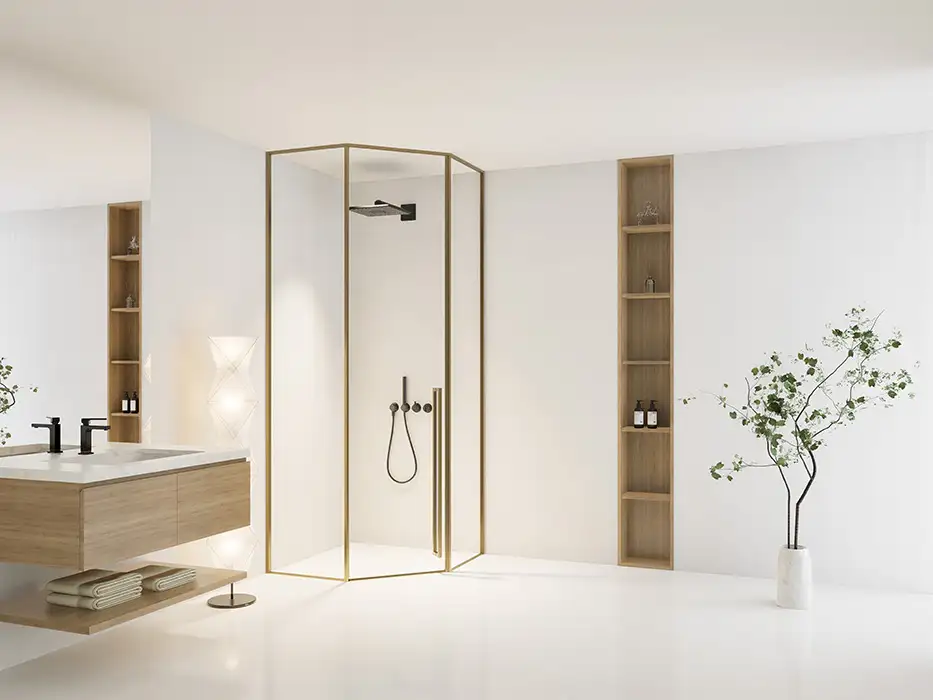 Cửa mở quay Pivot – Bản lề ẩn