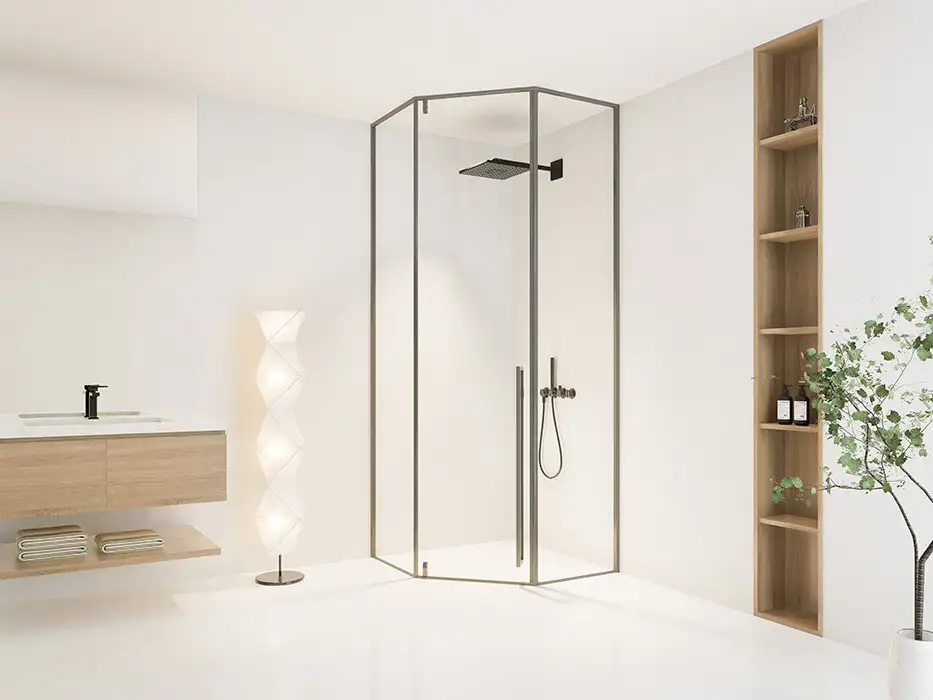 Cửa mở quay Pivot – Bản lề nổi