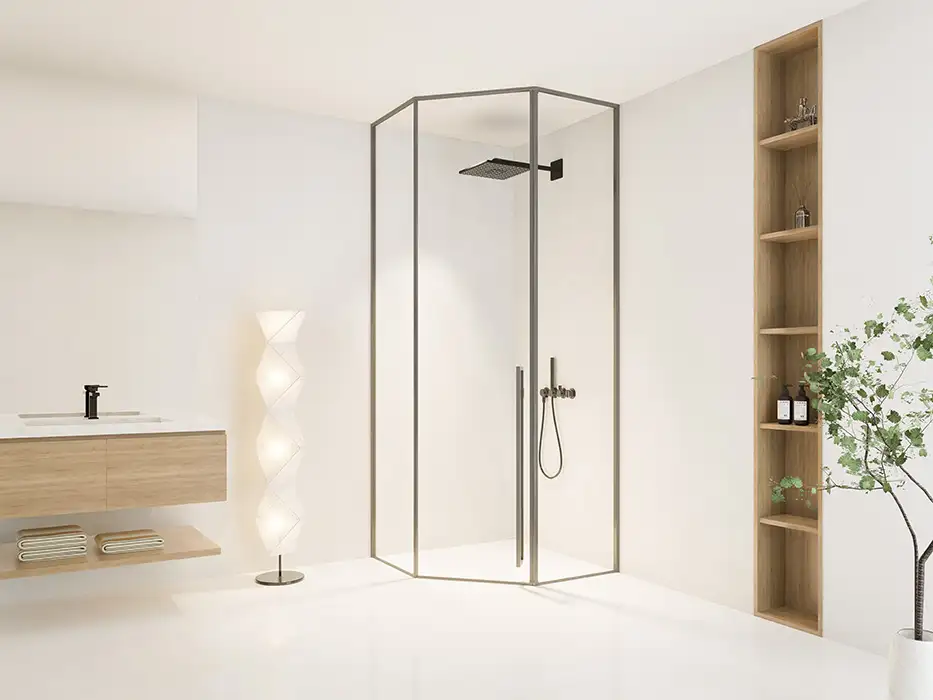 Cửa mở quay Pivot – Bản lề ẩn