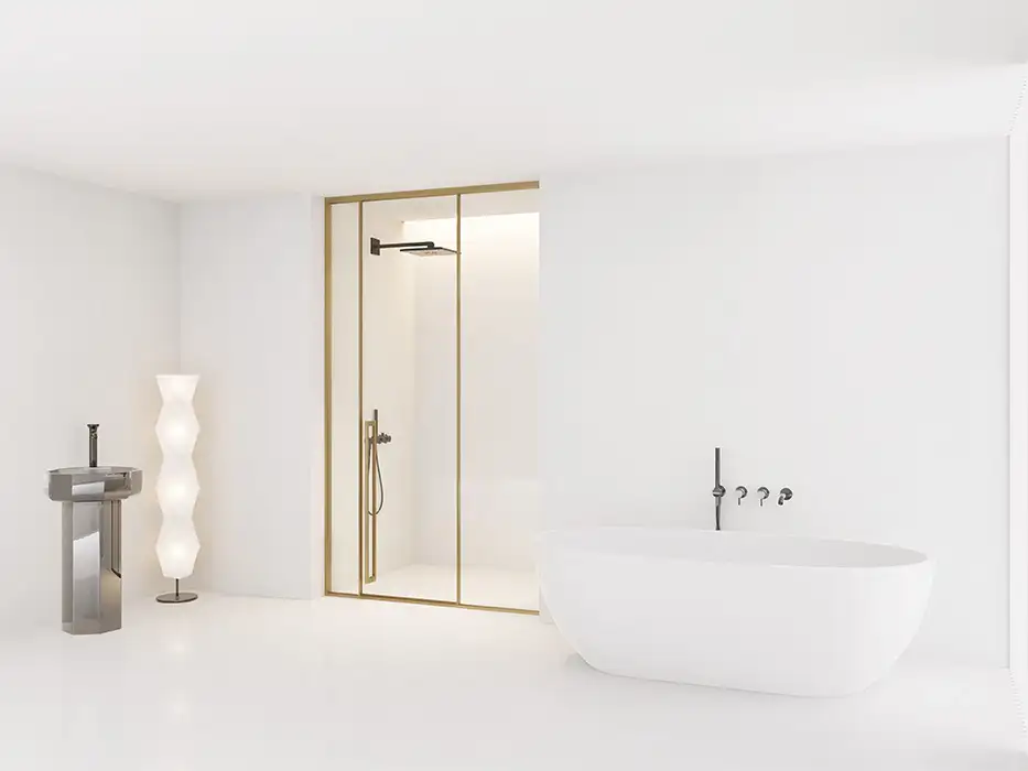 Cửa mở trượt – 1 cánh mở trượt & 2 vách cố định