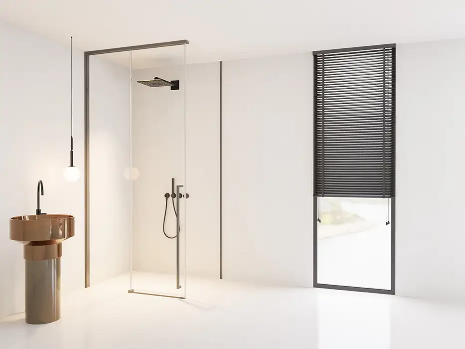 Cửa mở trượt 2 vách cố định