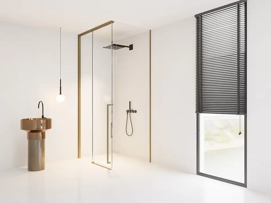 Cửa mở trượt 2 vách cố định